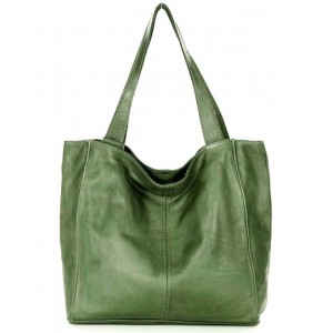 34■ Shopper Damen Schwarz & Beige Leder Tasche mit reißverschluss